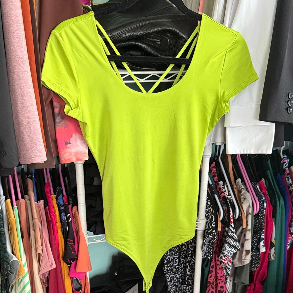 Express Neon Green Women's Bodysuit